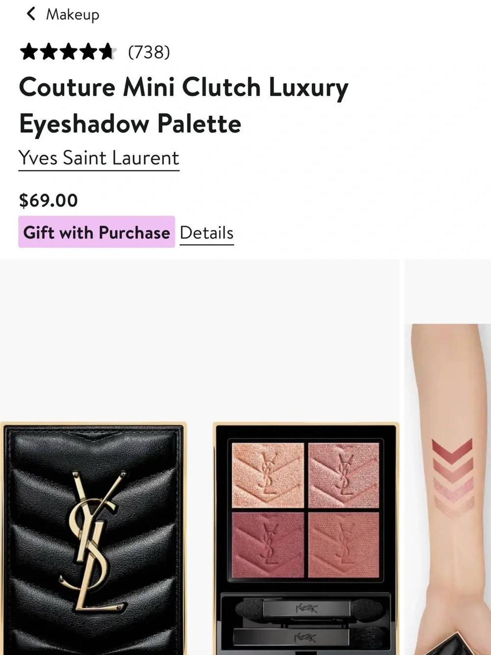 NIB YSL EYESHADOW QUAD - Picture 2 of 10